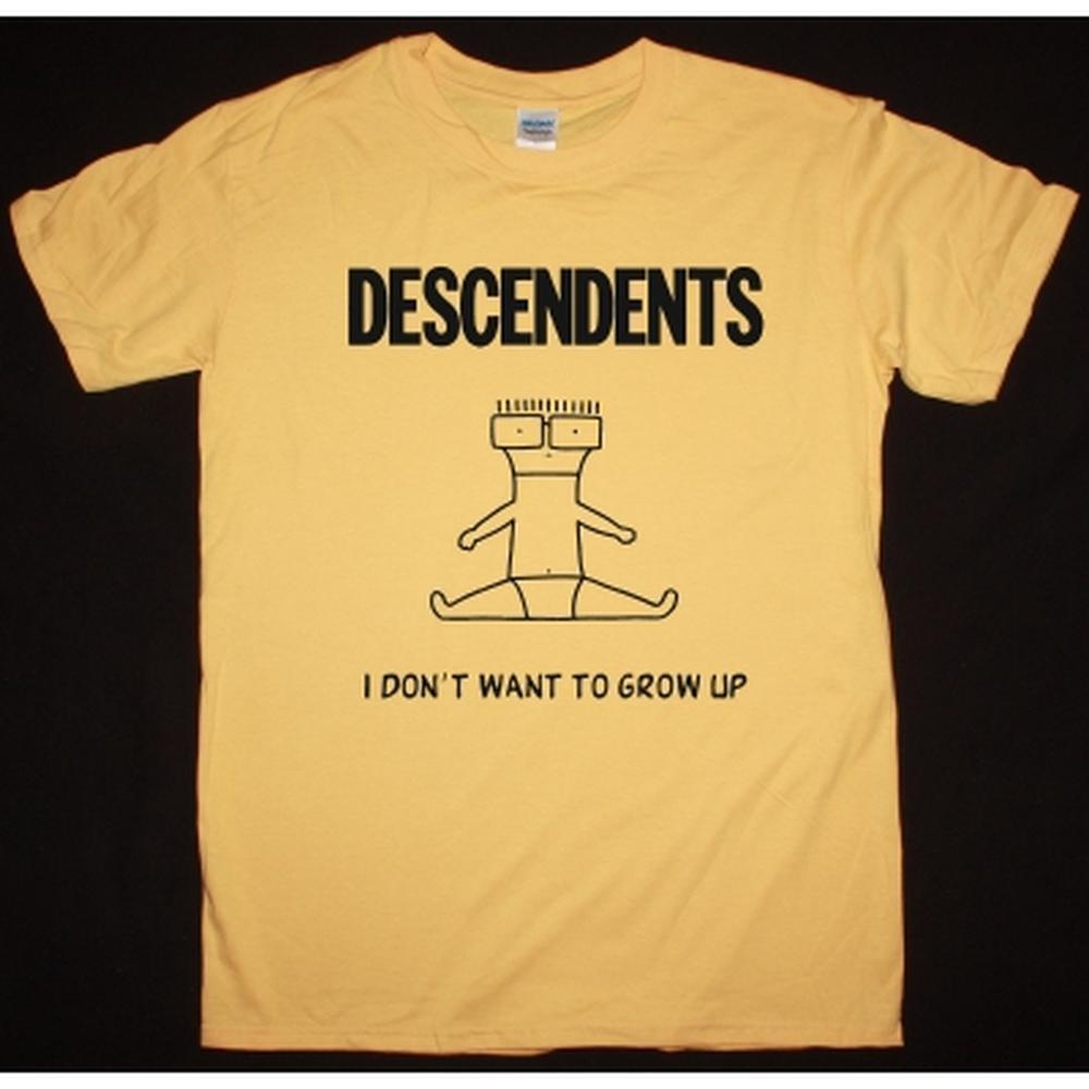 Descendents I Dont Want To Grow Up 1985 New Yellow T Shirt